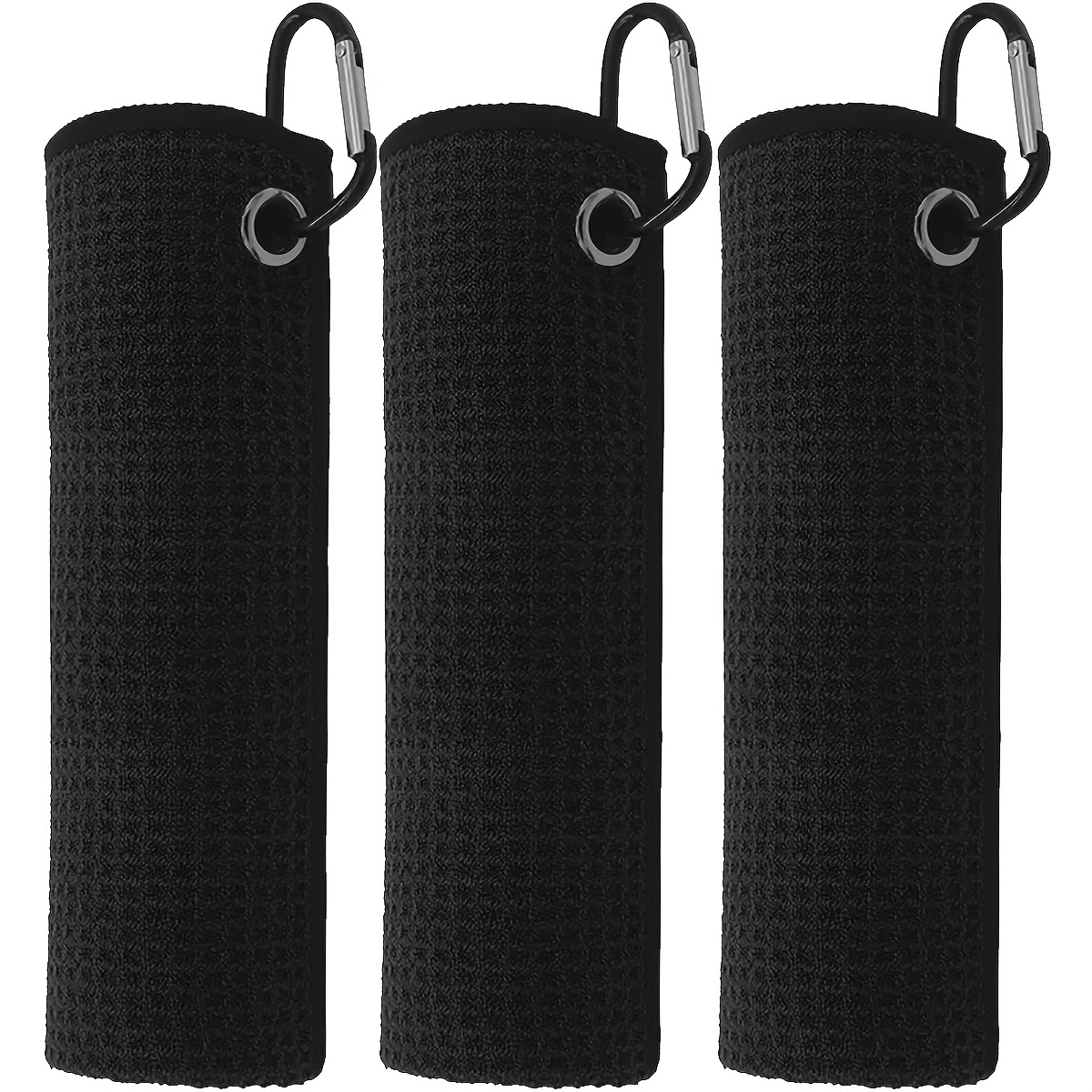 Golf Towel Waffle - 3개 골프 타월, 30cm*30cm,11.81인치*11.81인치, 겨울용 마이크로파이버