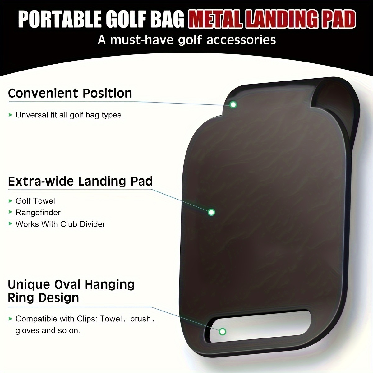 Golf Equipment Holder - 마그네틱 골프 타월, 골프 거리 측정기,