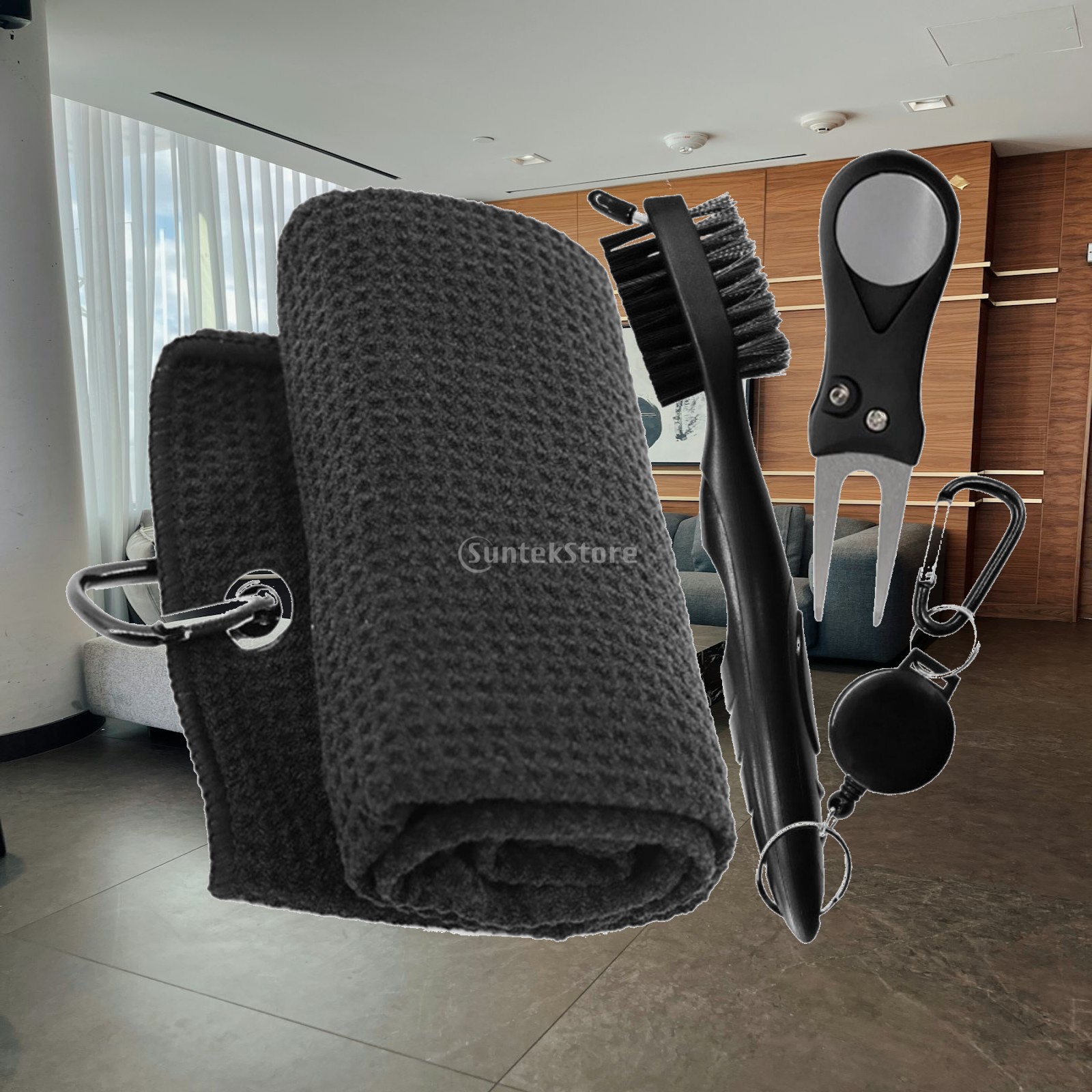 골프 클럽 청소 브러시 휴대용 골프 타월 클립 액세서리 - Golf Towel Waffle 리뷰 및 가격