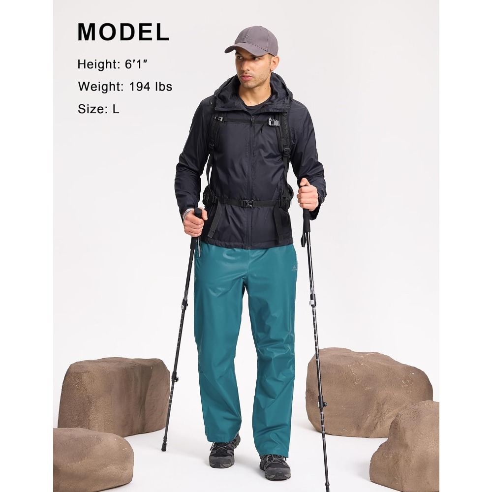 파이오니어 캠프 남성용 레인 팬츠 방수 접이식 경량 방 - Golf Equipment Drawing 리뷰 및 가격