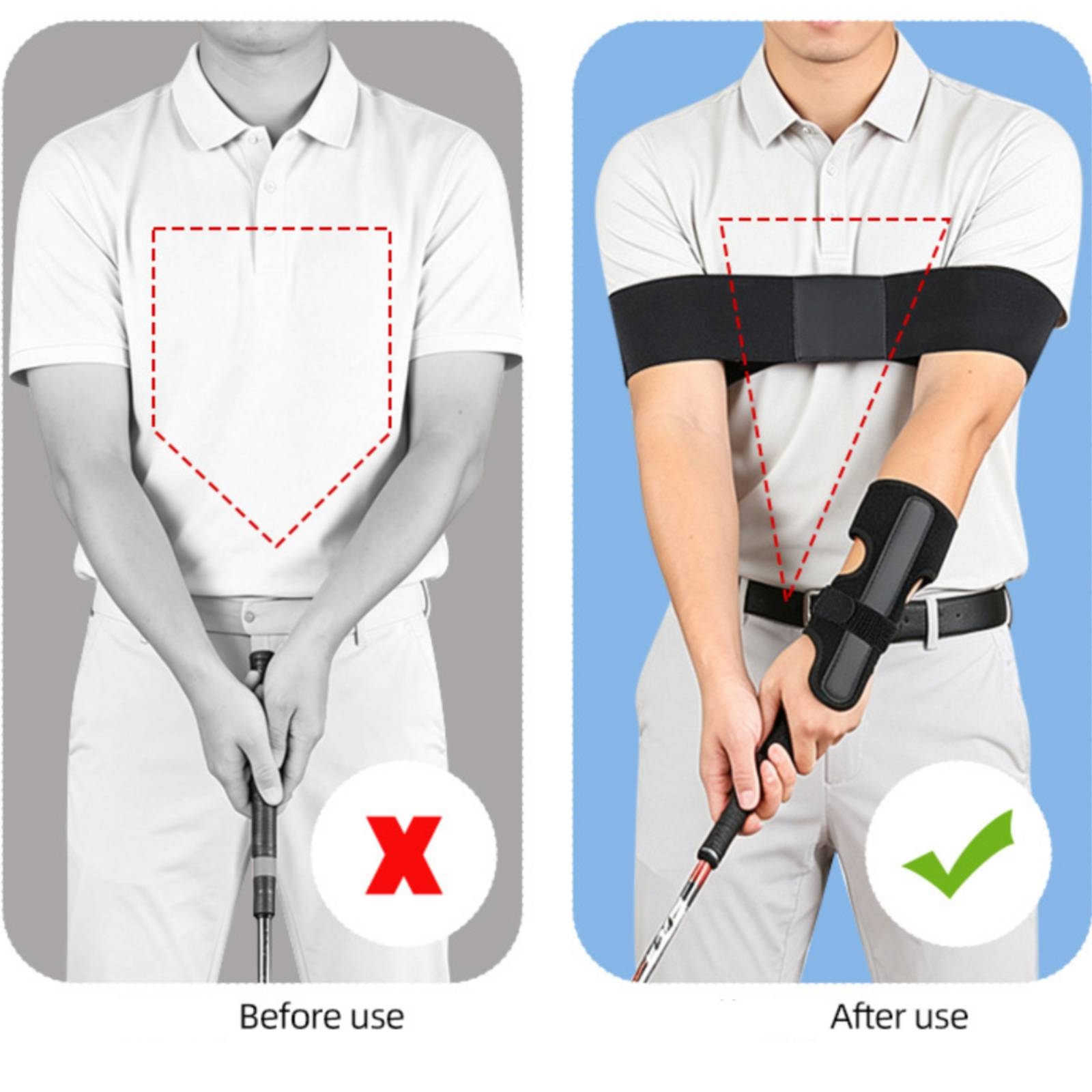 골프 스윙 보조 스트랩 알루미늄 스트립이 있는 조절 가 - Training Aid Swing 리뷰 및 가격