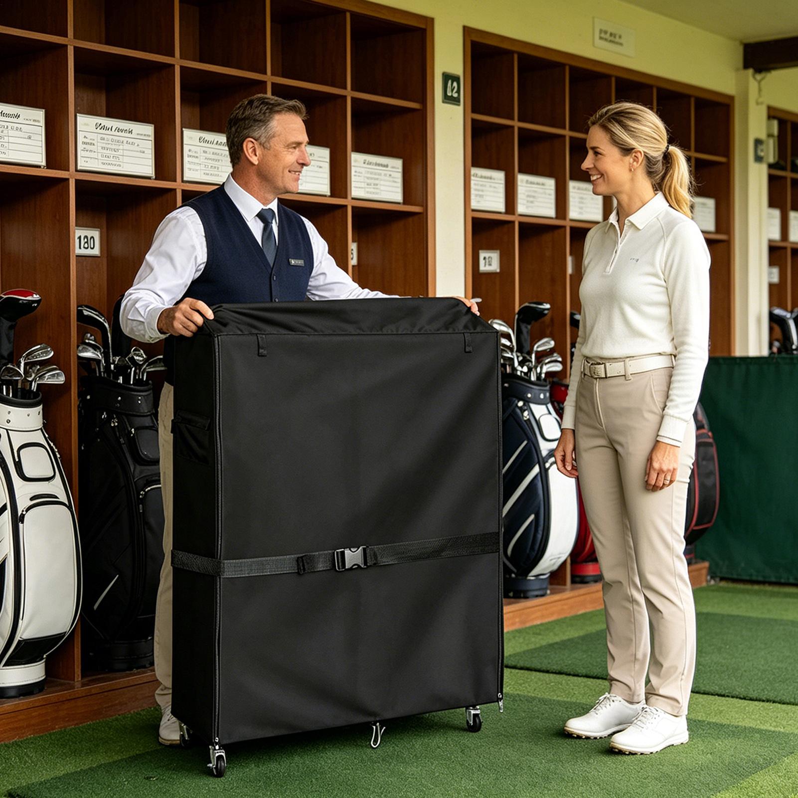 골프 가방 보관 커버 옥스포드 방진 방수 차고 정리함  - Golf Equipment Organizer For Garage 리뷰 및 가격