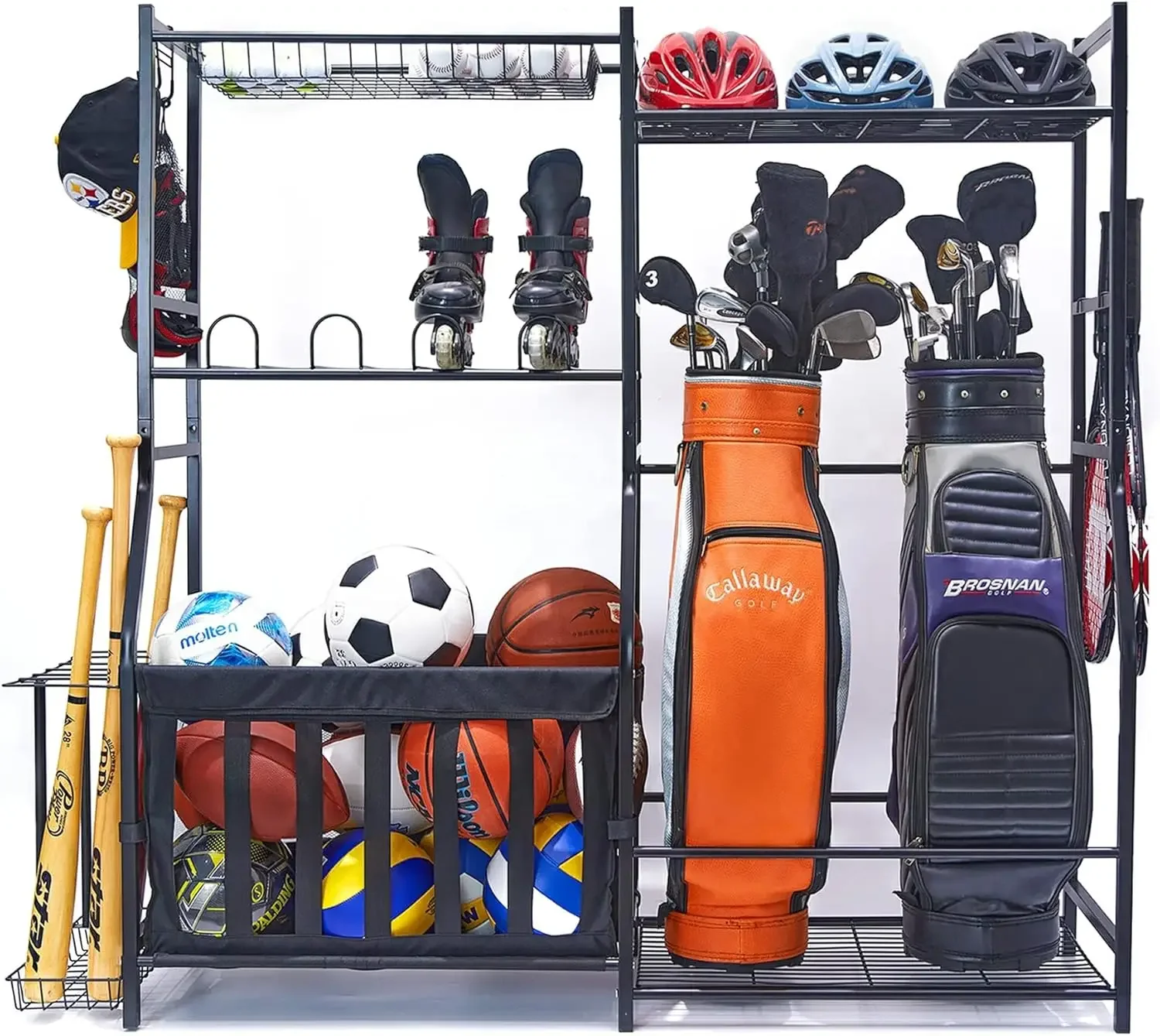 차고 스포츠 용품 정리함 골프백 스탠드 볼 보관 랙 실 - Golf Equipment Organizer For Garage 리뷰 및 가격