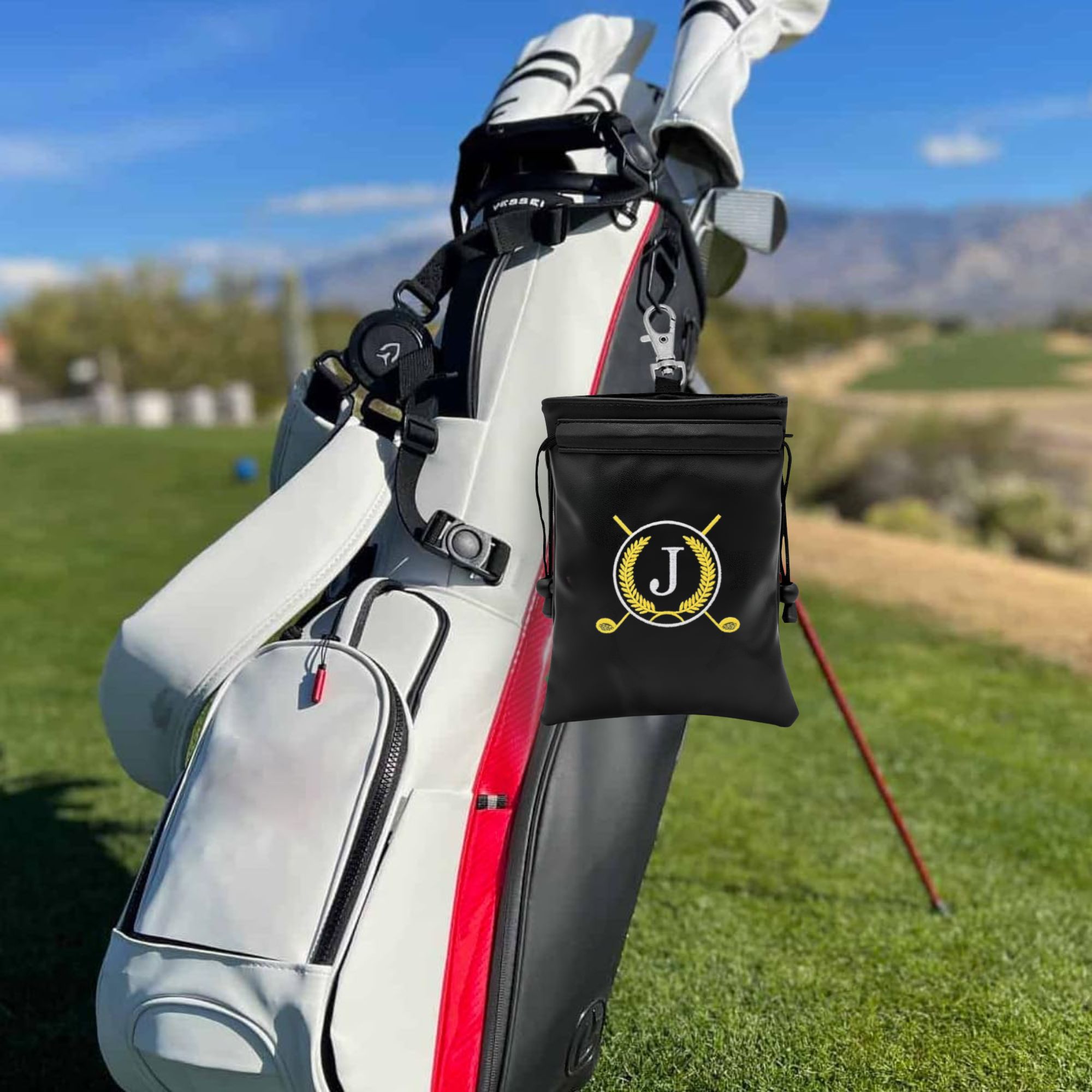 재미있는 골프 귀중품 파우치, 자수된 J 디자인, PU - Golf Equipment Drawing 리뷰 및 가격